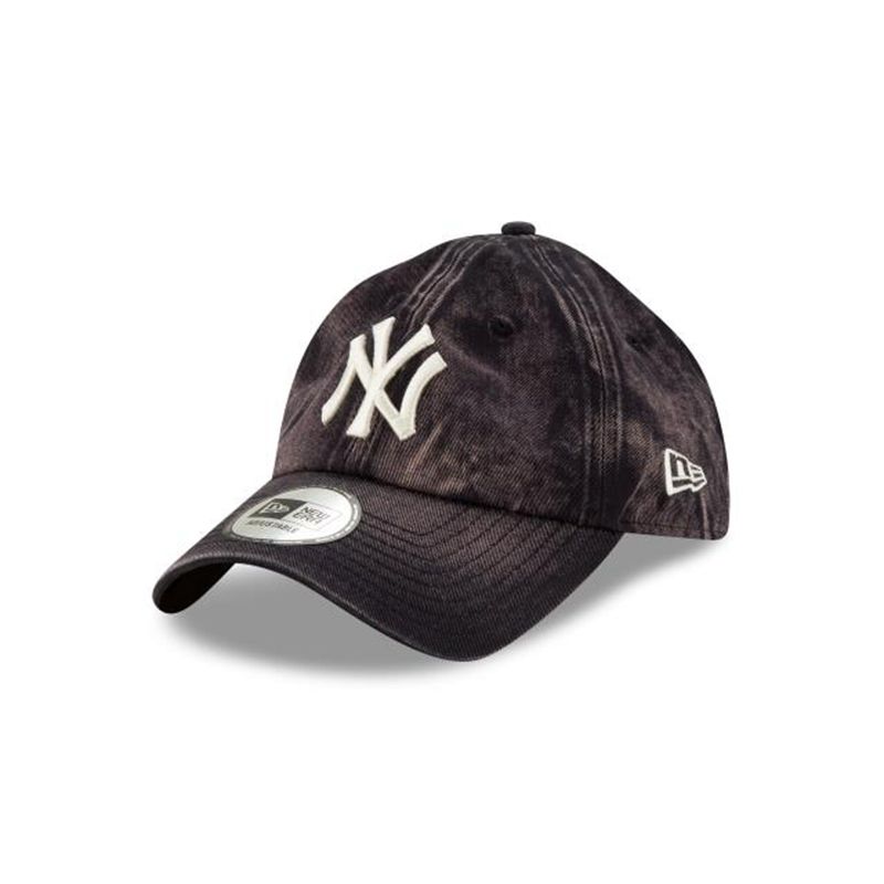 MLB New York Yankees Hand Brush Wash Casual Classic Adjustable (FOO0225) - Blue New Era Caps